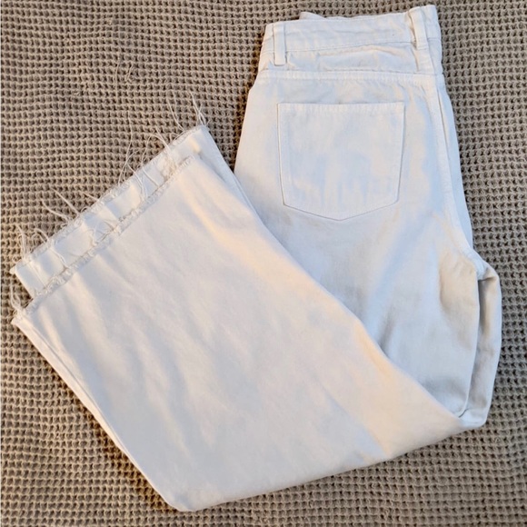 Wide Leg White Jeans - ZARA - Picture 3 of 4
